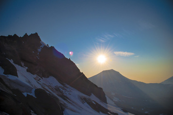 A look at South Sister from Broken Top sunset, photo by Andrew Herr